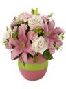 Composizione con rose bianche