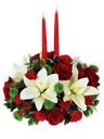 Composizione toni rosso bianco