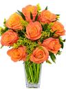Mazzo rose arancio