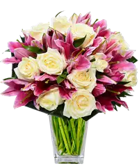 Bouquet di rose bianche